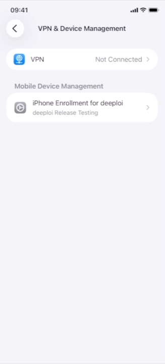 deeploi profile installed
