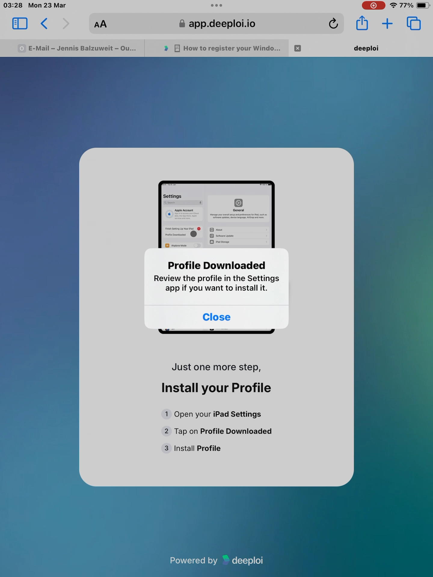 iPhone Einstellungen öffnen