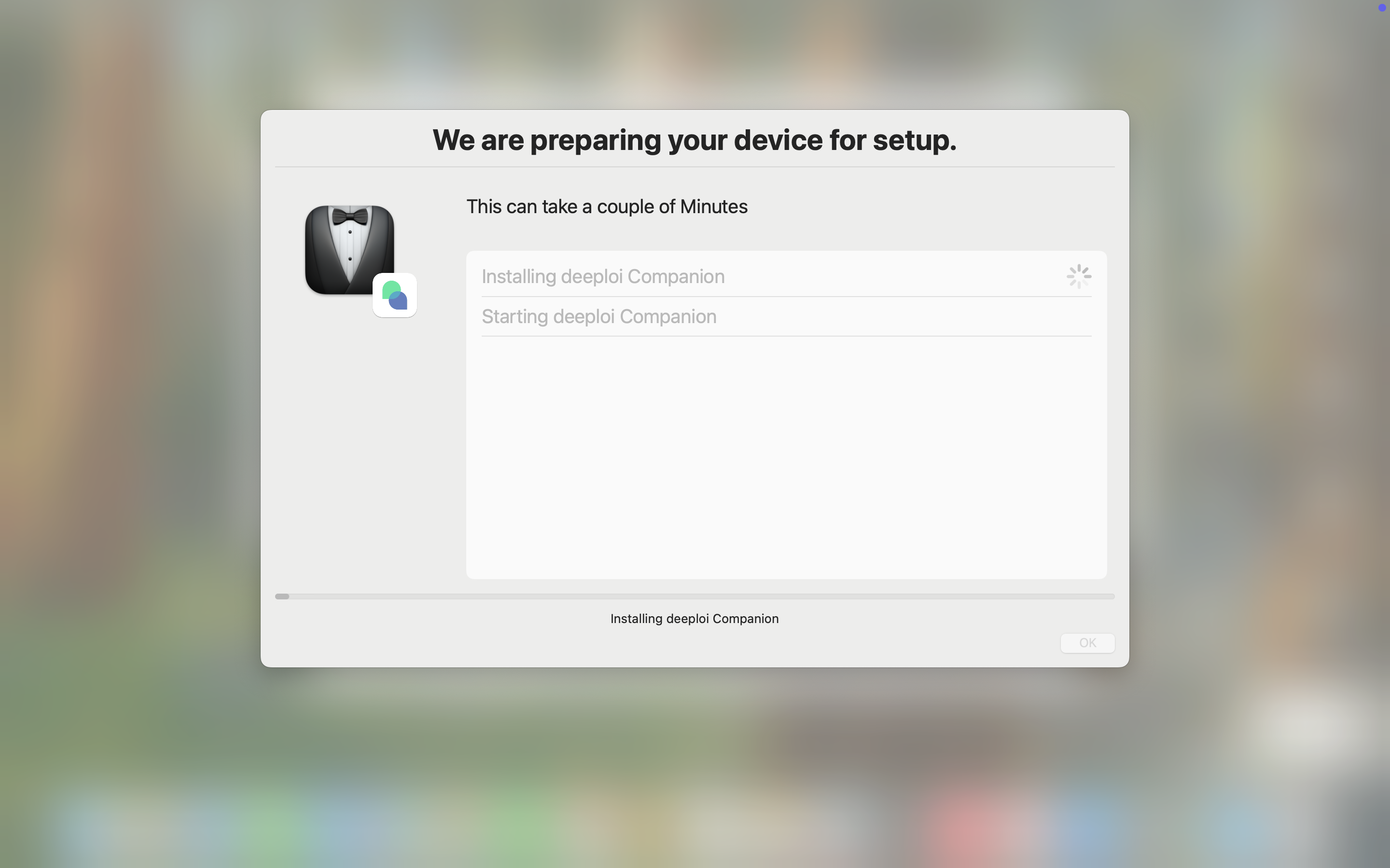 deeploi Companion app installing
