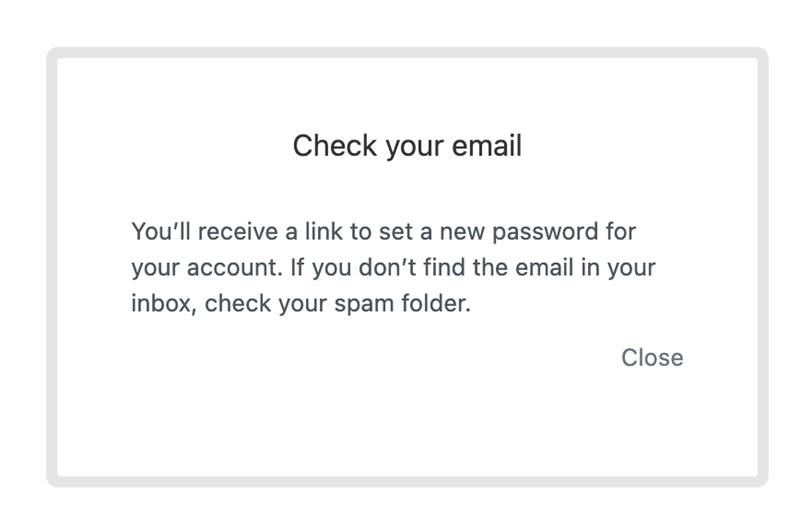 Check your email message
