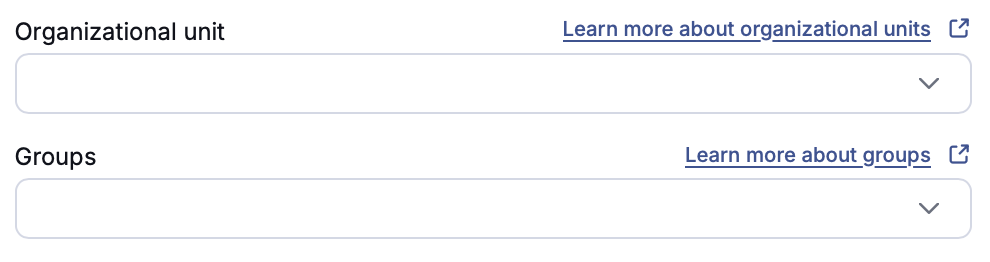 Google Workspace org units and groups