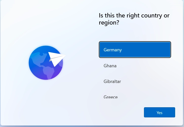 Windows Sprachauswahl